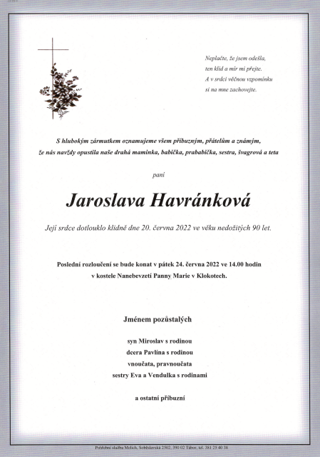 Jaroslava Havránková
