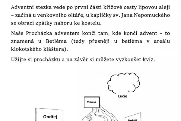 Procházka Adventem na Klokotech