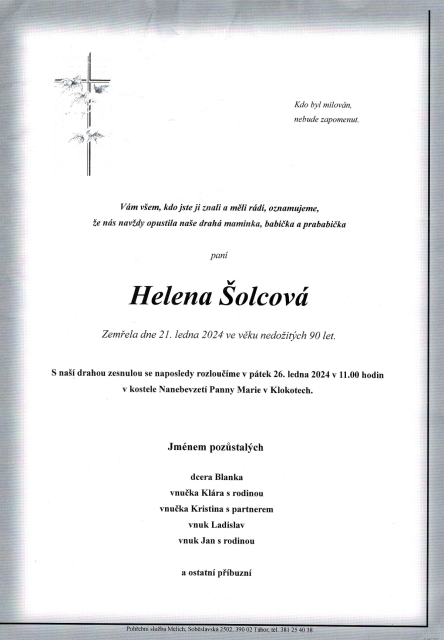 Helena Šolcová