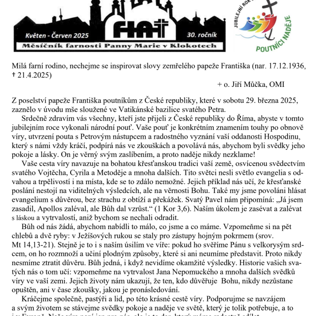 Květen - Červen 2025