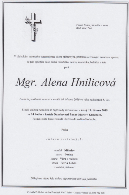 Hnilicová Alena