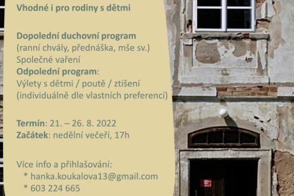 Nečtiny 2022 - duchovní cvičení pro rodiny Nečtiny 2022 - duchovní cvičení pro rodiny