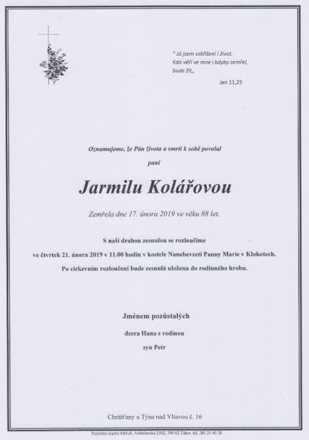 Jarmila Kolářová