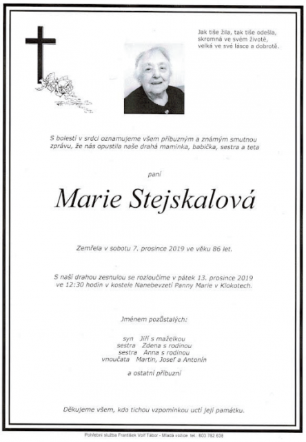 Marie Stejskalová