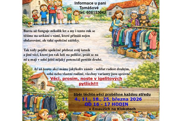 Klokotská burza - neboli šatník pro všechny