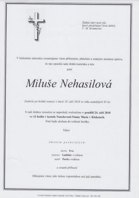 Miluše Nehasilová