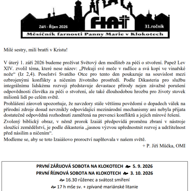 Září- Říjen 2026