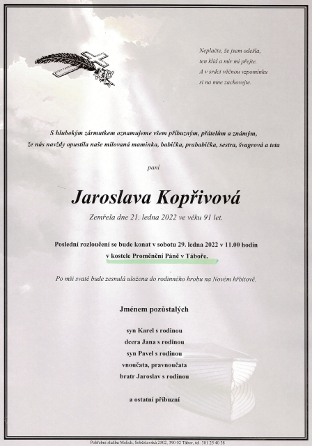 Jaroslava Kopřivová