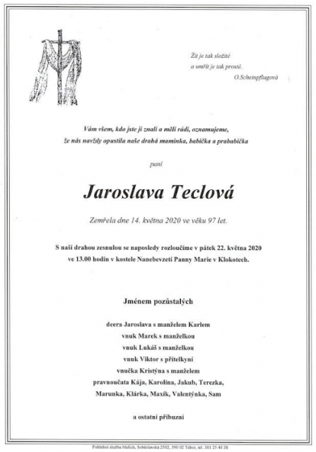 Jaroslava Teclová