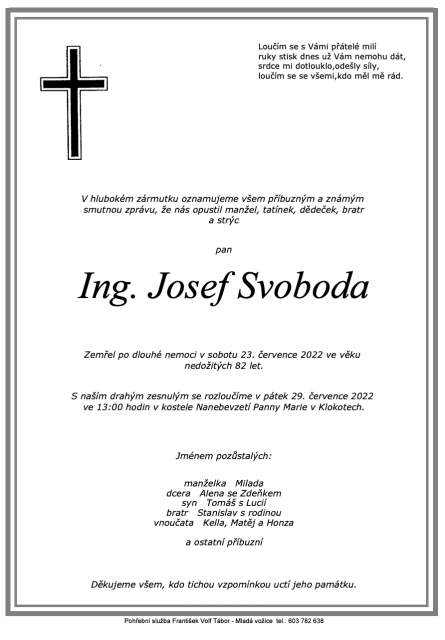 Ing. Josef Svoboda