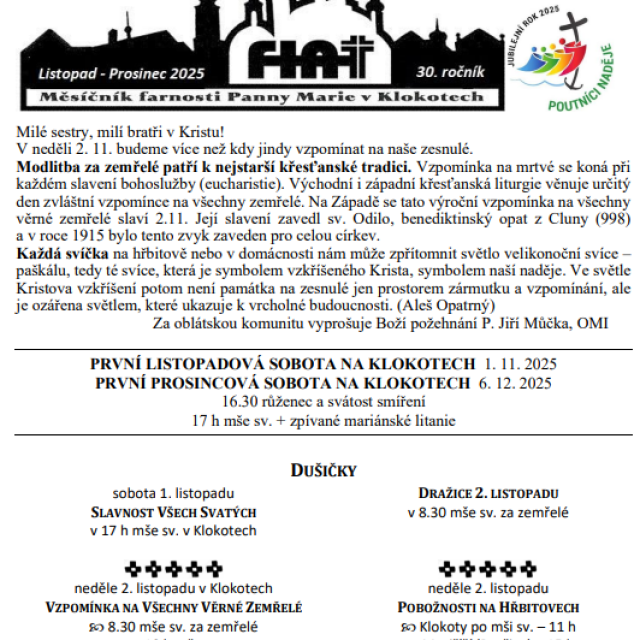 Listopad- Prosinec 2025